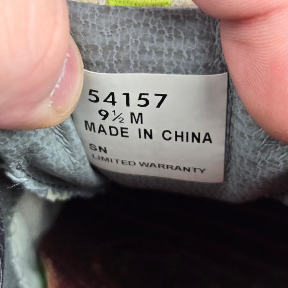 Footjoy Contour Closeout White Lime Leather Athletic Spiked Golf Cleat Men 9.5 M - Picture 14 of 14